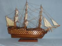 Model Of The Hms Victory - Medium Woodwork - By Louis Nanette, Hand Crafted Model Ships Woodwork Artist