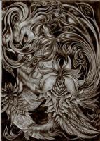 Simurgh - - Drawings - By Sonia P, - Drawing Artist