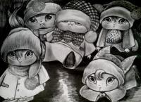 Untitled - - Drawings - By Sonia P, - Drawing Artist
