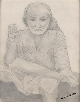 Sketches - Sai Baba - Pencil  Paper