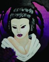 Geisha - Acrylic Paintings - By Steve Meyerholz, Pop Art Painting Artist