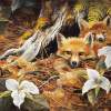 Trilliums Of Discoveries - Acrylics Paintings - By Duane Geisness, Wildlife Painting Artist