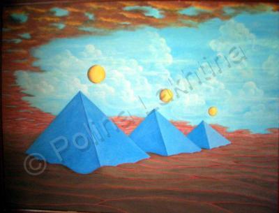 My World - The Mystery Of The Three Pyramids - Acryllics