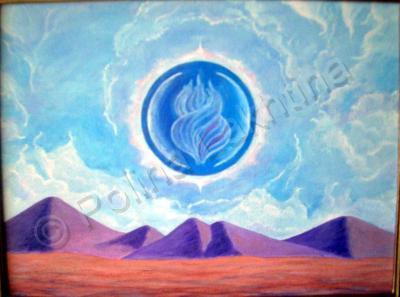 My World - A Messenger From A Distant World - Acryllics