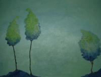 Green Glen - Acrylic Paintings - By Michelle Babbitt, Modern Impressionism Painting Artist