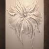 Flower - Relief Gypsum Other - By Olga Volgshtein, Abstraction Other Artist