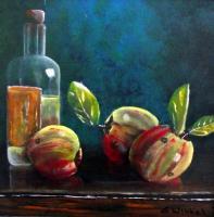 Appels - Acrylyc Paintings - By Geert Winkel, Realistic Painting Artist