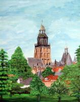 Zutphen - Acrylyc Paintings - By Geert Winkel, Realistic Painting Artist