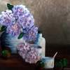 Hortensia - Acrylyc Paintings - By Geert Winkel, Realistic Painting Artist