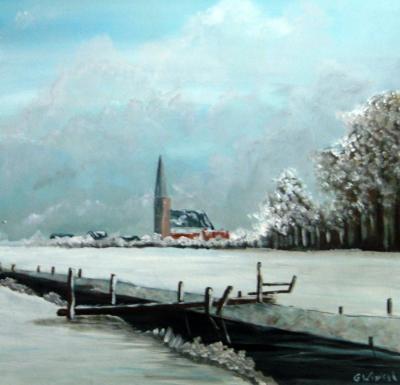 Landscape - Winter Weiland - Acrylyc On Canvas