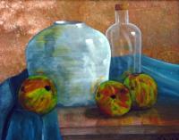 Blauw Doekje - Acrylyc Paintings - By Geert Winkel, Realistic Painting Artist