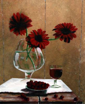 Stillife - Gerbera - Acrylyc