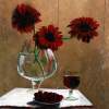 Gerbera - Acrylyc Paintings - By Geert Winkel, Realistic Painting Artist
