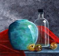 Stillife - Bllauwevaas - Acrylyc