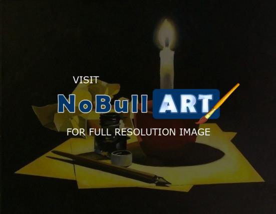 Acrylics - Candlelight Writing - Acrylics