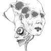Monster - Ink Drawings - By Evan Lister, Surreal Drawing Artist