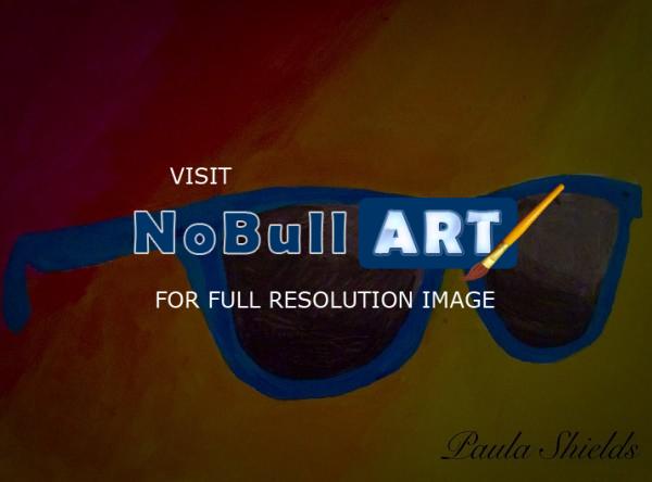 Paintings - Sunglasses - Acrylic Paint