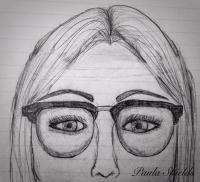 Pencil Drawings - Hipster - Pencil