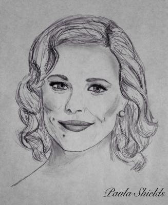 Pencil Drawings - Rachel Mcadams - Pencil