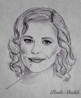 Pencil Drawings - Rachel Mcadams - Pencil