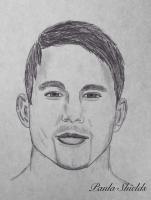 Channing Tatum - Pencil Drawings - By Paula Shields, Black And White Drawing Artist