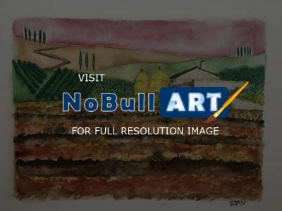 Paesaggi 2019 - Paesaggio Rurale 2 - Watercolor On Paper