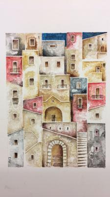 Paesaggi 2019 - Paesaggio Urbano - Watercolor On Paper