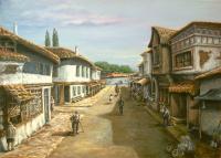 Old Town Sofia - 50X70 Paintings - By Luchezar Radov, Realism Painting Artist