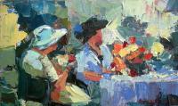 Matinee - 1525 Cm Paintings - By Luchezar Radov, Postimpressionism Painting Artist