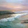 Sea Sunset - 40X50 Paintings - By Luchezar Radov, Realism Painting Artist