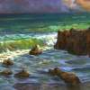 Carrillo Beach - 30X50 Cm Paintings - By Luchezar Radov, Realism Painting Artist