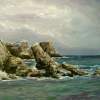 Sea Surf In Rusalca Beach - 21X29 Cm Paintings - By Luchezar Radov, Realism Painting Artist