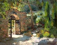 Gethsemane Garden - 40X50 Paintings - By Luchezar Radov, Impressionism Painting Artist