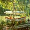 Quiet Pier-Kamchia River - 40X60Cm Paintings - By Luchezar Radov, Impressionism Painting Artist