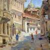 Old Street - 46X38 Cm Paintings - By Luchezar Radov, Impressionism Painting Artist