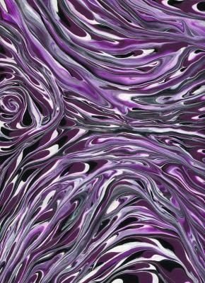 Abstract - Purple Nebula - Acrylic