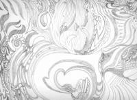 Strenth For Freedom From Duality - Pencil Drawings - By Jason C Hansen, Abstract Drawing Artist