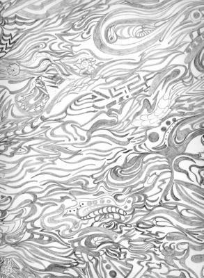 Abstract - River Of Truth Abstract - Pencil