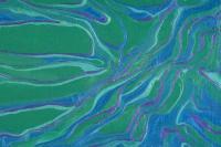 Abstract - Emerald Blue Saphire Passion - Acrylic
