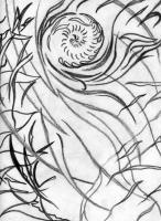 The Wind Dream - Charcoal Paintings - By Jason C Hansen, Abstract Painting Artist