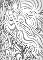 Right On Man - Pencil Drawings - By Jason C Hansen, Abstract Drawing Artist