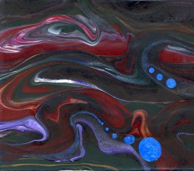 Abstract - Frog Face Nebula - Acrylic