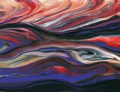 Abstract - Flowing Dance - Acrylic