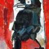 Raven - Oil On Canvas Paintings - By Aziz Basha, Modern Painting Artist