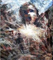 Fallen Angel - Oil On Canvas Paintings - By Aziz Basha, Ekspressionizm Painting Artist