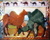 Animals - Caravan - Oil On Canvas