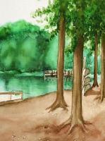Realism - Canoe Stack-II - Watercolor