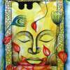 Buddha - Acrylics Mixed Media - By Raj Singh, Abstract Mixed Media Artist