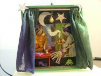 Spooky Shadow Boxes - Sleepy Spooky Shadow Box - Mixed Mediums