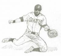 Ichiro Suzuki - Pencil Drawings - By Paul Sullivan, Traditional Drawing Artist